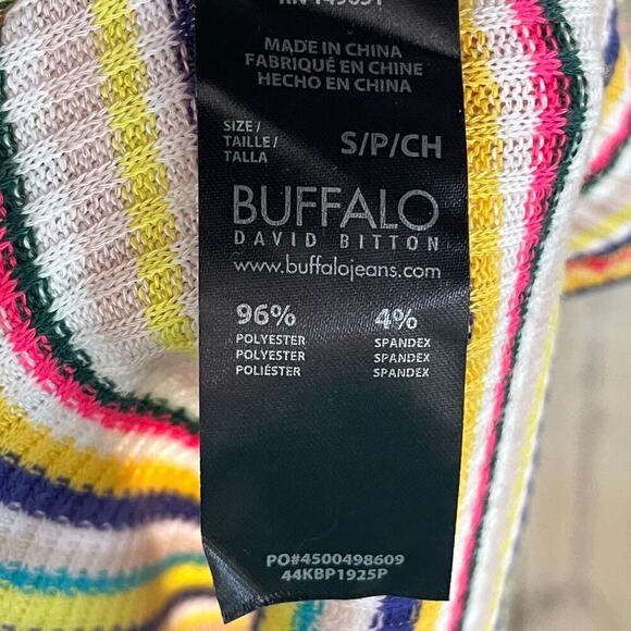 Buffalo David Bitton Colorful Striped Knit Midi Skirt Size S. NEW - Picture 8 of 9